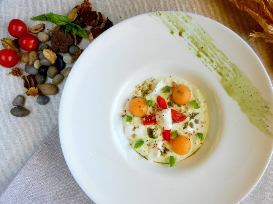 Caprese melone cantalupo