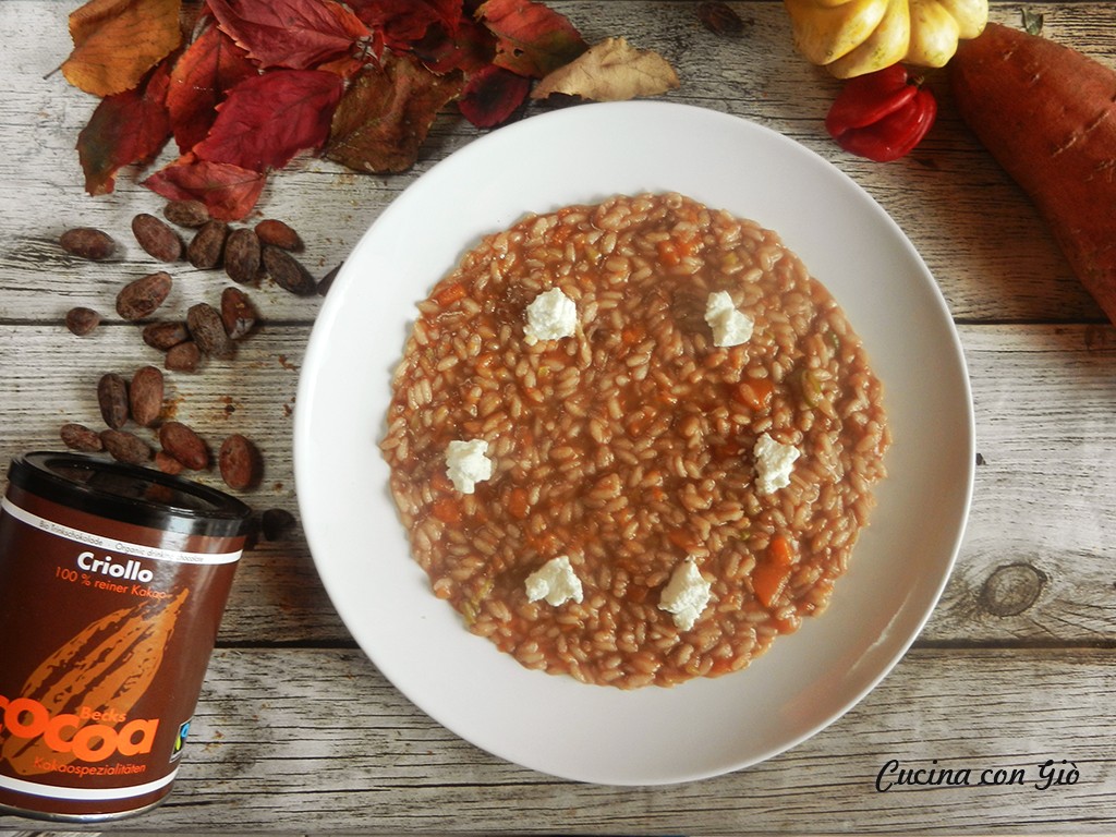 Risotto zucca e cacao