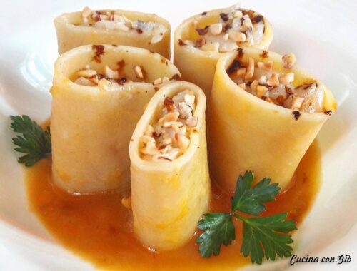 Paccheri con baccalà mantecato