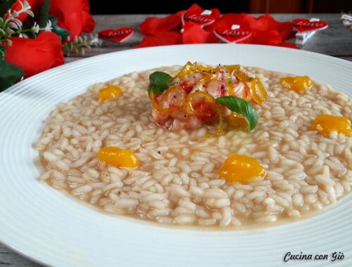 risotto gamberi e passion fruit