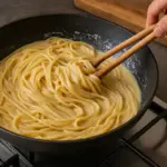 Come si manteca la pasta senza panna? Il movimento che rende il condimento cremoso naturalmente