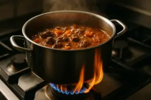 Il rischio della fiamma troppo alta per stufati e ragù: come non perdere i sapori più delicati