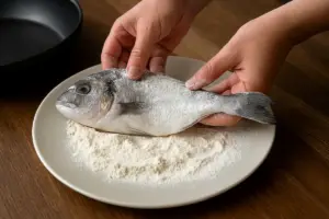 Infarinare il pesce prima di friggere: l’accorgimento che evita la panatura che si stacca