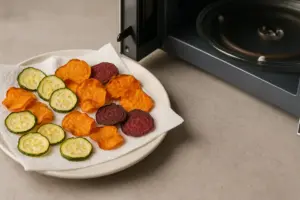Come fare le chips di verdure al microonde: il trucco che accelera la cottura senza perdere croccantezza
