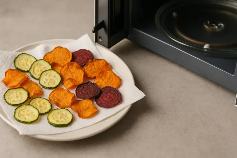 Come fare le chips di verdure al microonde: il trucco che accelera la cottura senza perdere croccantezza