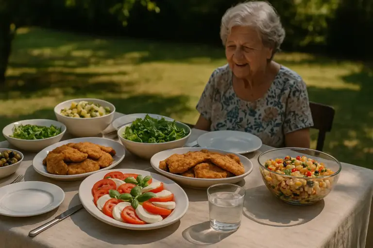 Il pranzo della domenica d’agosto delle nonne: freddo, abbondante, indimenticabile