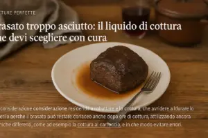 Brasato troppo asciutto: il liquido di cottura che devi scegliere con cura