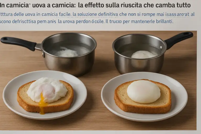 Uova in camicia con acqua fredda o calda: l’effetto sulla riuscita che cambia tutto