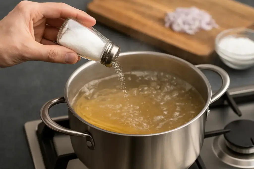 Salare l’acqua della pasta: la quantità che cambia cottura e sapore finale