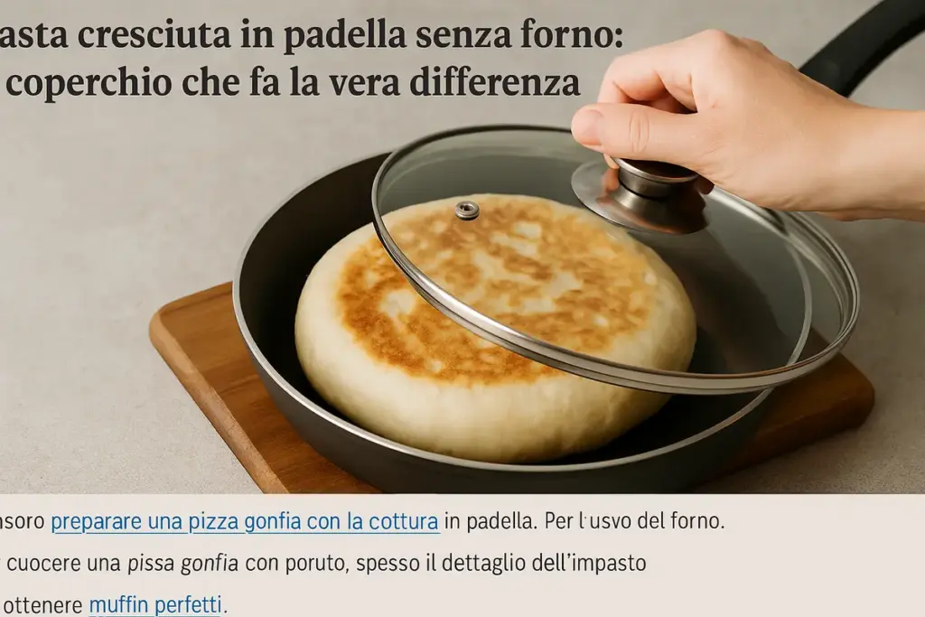 Pasta cresciuta in padella senza forno: il coperchio che fa la vera differenza