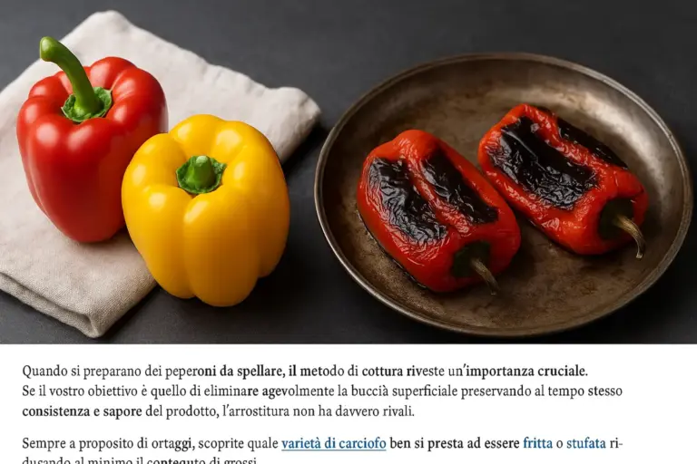 Peperoni da spellare crudi o arrostiti: il metodo che fa la differenza