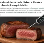 Temperatura interna della bistecca: il valore esatto che elimina ogni dubbio