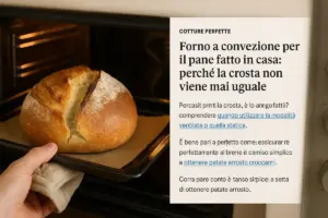 Forno a convezione per il pane fatto in casa: perché la crosta non viene mai uguale