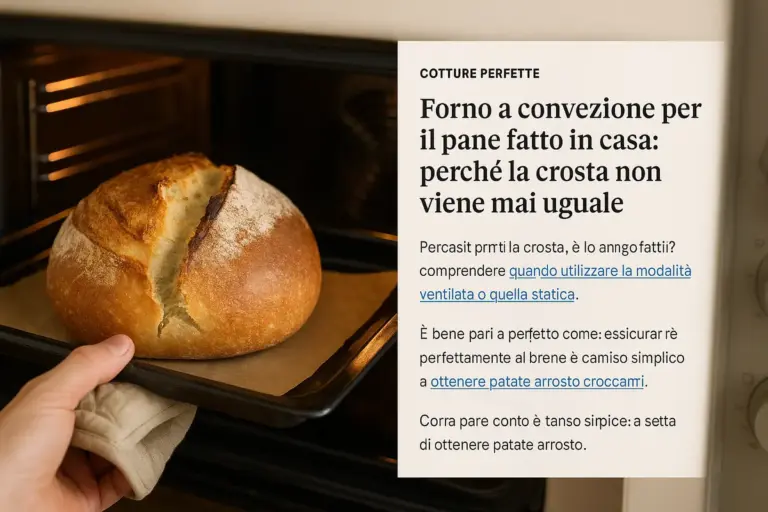 Forno a convezione per il pane fatto in casa: perché la crosta non viene mai uguale