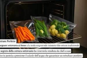 Verdure sottovuoto in forno: la resa che sorprende rispetto alla cottura tradizionale