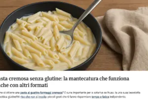 Pasta cremosa senza glutine: la mantecatura che funziona anche con altri formati