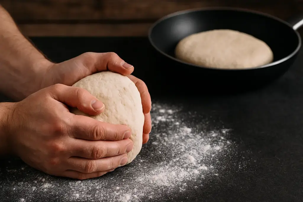 Impasto della pizza troppo duro: il riposo in padella che risolve il problema