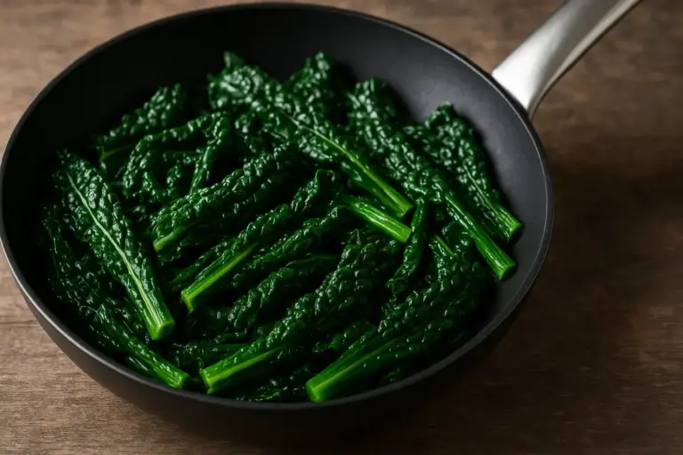 Cavolo nero in padella o al vapore: il metodo che preserva colore e consistenza