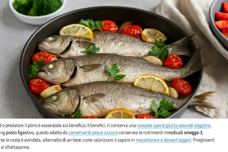 Pesce azzurro al forno o in padella: il metodo che conserva omega 3 intatti