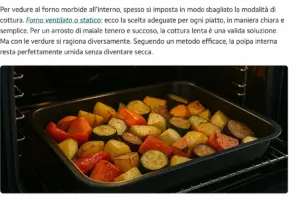 Verdure al forno che restano morbide dentro: la modalità spesso impostata al contrario