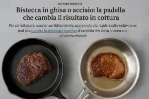 Bistecca in ghisa o acciaio: la padella che cambia il risultato in cottura