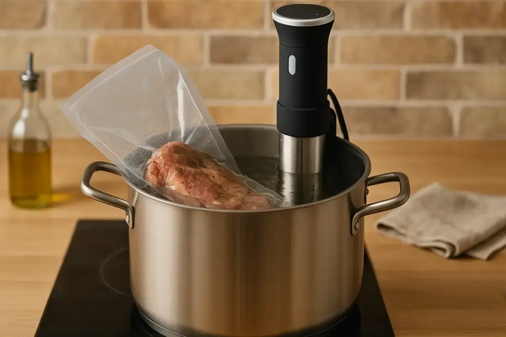 Cuocere la carne sottovuoto in acqua: la pentola giusta per mantenere la temperatura