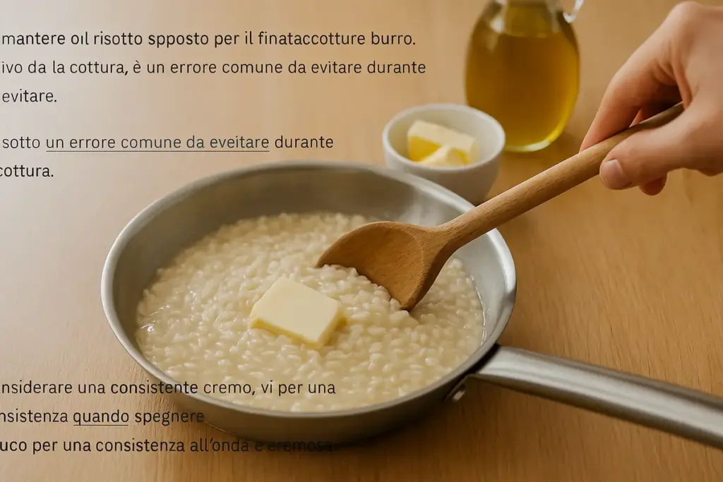 Mantecatura del risotto fuori fuoco: il burro da usare e come incorporarlo bene