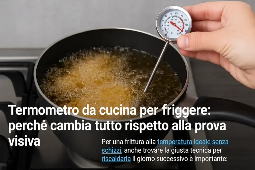 Termometro da cucina per friggere: perché cambia tutto rispetto alla prova visiva
