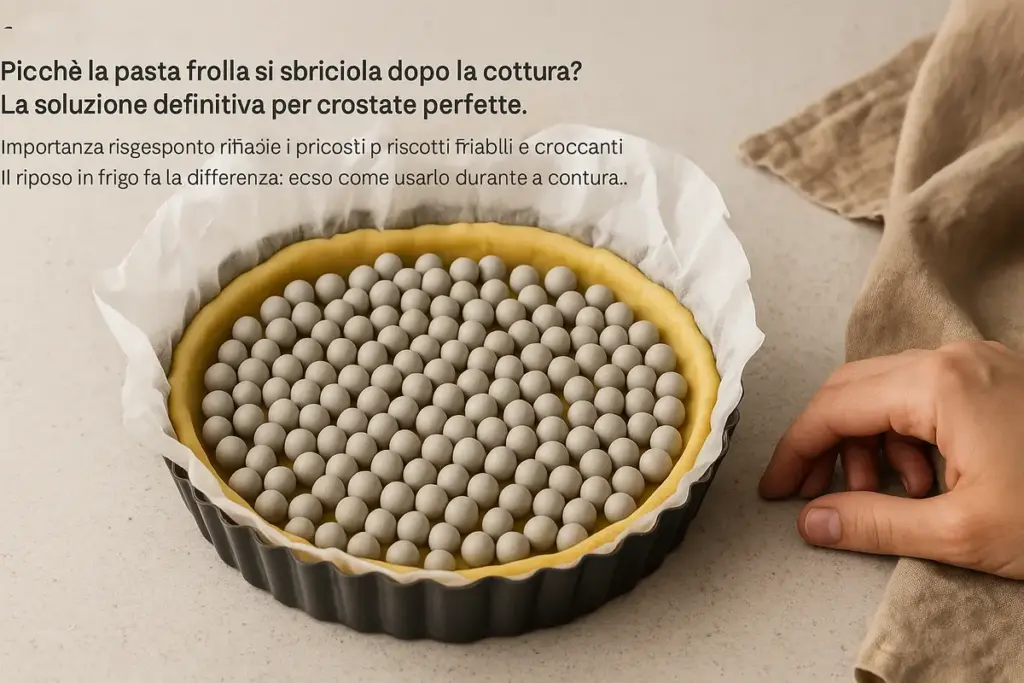 Cottura della frolla in bianco: i pesi giusti per evitare il fondo che si gonfia