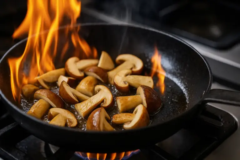 Porcini saltati in padella: il fuoco che esalta il profumo senza bruciare