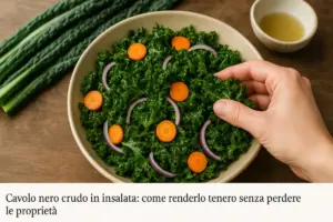 Cavolo nero crudo in insalata: come renderlo tenero senza perdere le proprietà