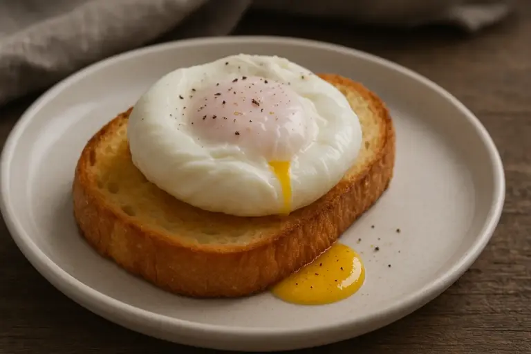 Uova in camicia su bruschetta o polenta: l’abbinamento che regge il peso senza rompersi