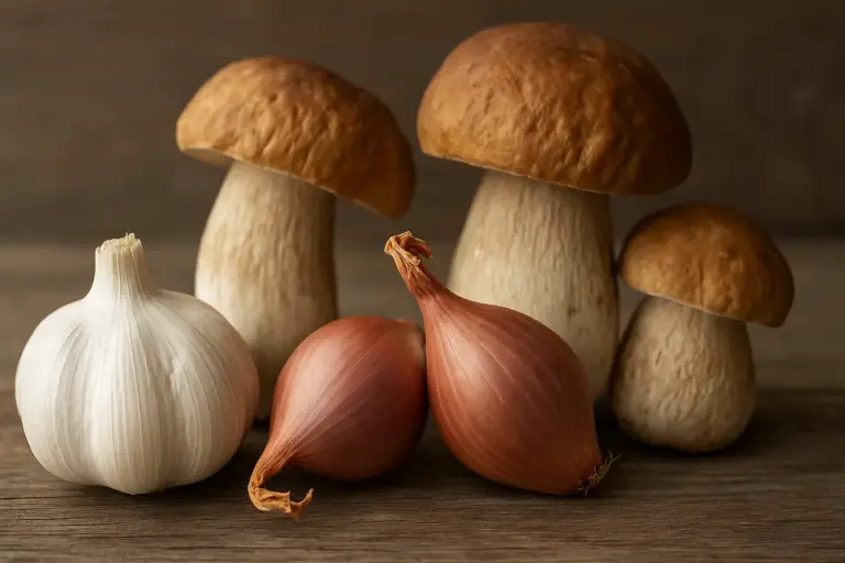 Aglio o scalogno con i porcini: la scelta che cambia tutto nel piatto
