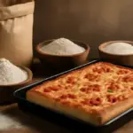 Pizza siciliana in teglia: come stendere l’impasto e cuocere una base soffice