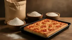 Pizza siciliana in teglia: come stendere l’impasto e cuocere una base soffice