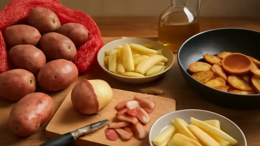 Patate sbucciate che diventano scure: come conservarle prima della cottura