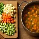 Verdure per il minestrone: come tagliarle e congelarle da crude