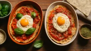 Uova in purgatorio: ricetta facile con pomodoro e pane