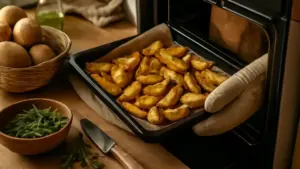 Patate al forno croccanti: perché asciugarle prima di condirle