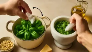 Pesto fatto in casa: come congelarlo in piccole porzioni