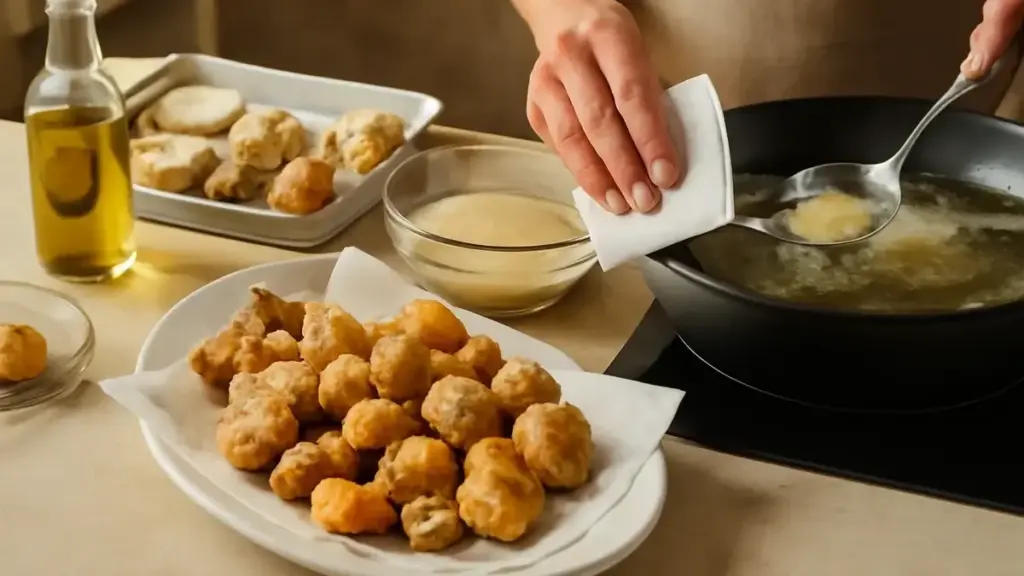Frittura che schizza: come asciugare gli alimenti prima di immergerli nell’olio