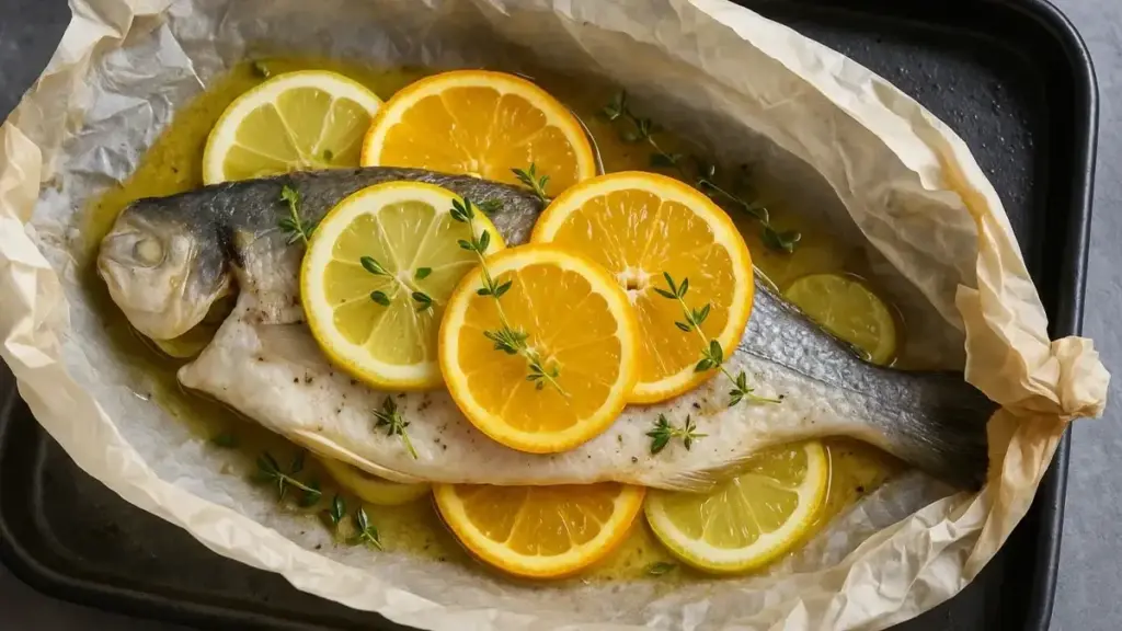 Branzino al cartoccio: come capire quando la polpa è cotta