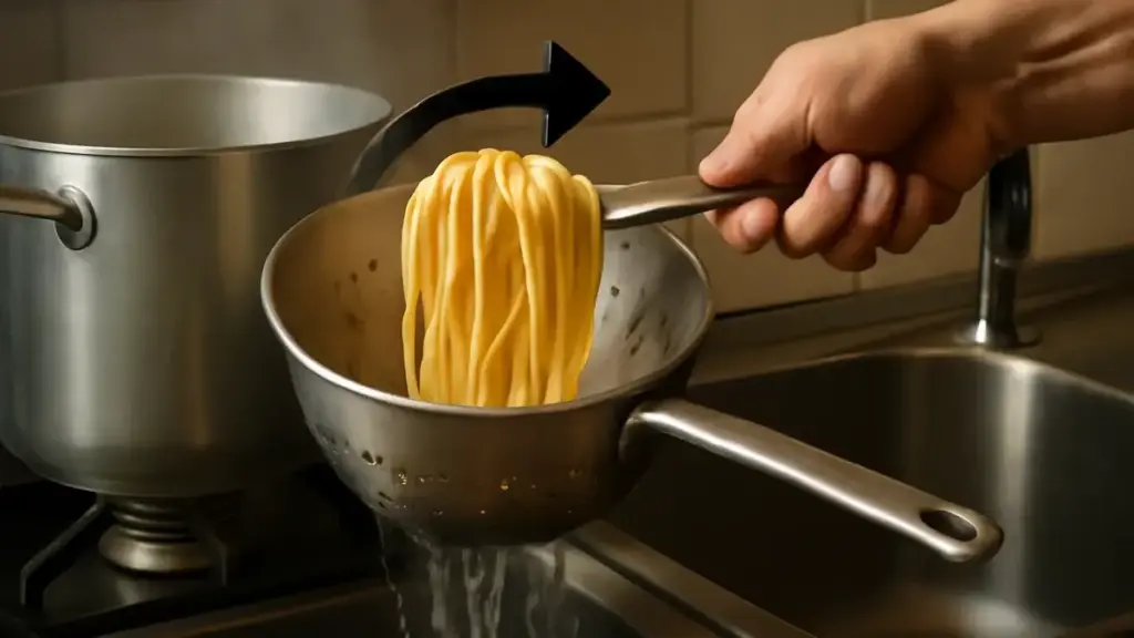 Come pulire un colino a maglie strette dai residui di impasto