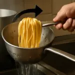 Come pulire un colino a maglie strette dai residui di impasto