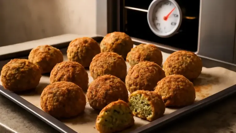 Polpette di ricotta e piselli al forno: ricetta facile senza frittura