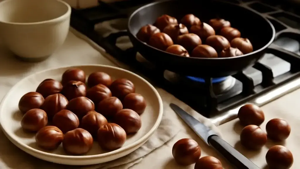Castagne al forno: come incidere la buccia e capire quando sono cotte