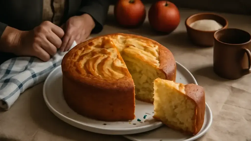 Torta di mele e yogurt: come distribuire la frutta senza farla affondare